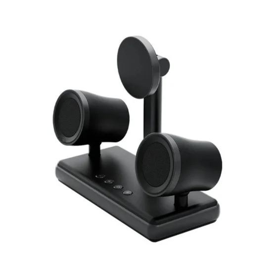 Energea Magaudio Stand, 2In1 Speakerphone & Qi2 Magnetic Fast Wireless Charger - Gunmetal